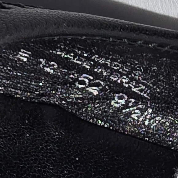 Tory Burch Reva Black Leather Silver Medallion Ballet Flats Women's Size 9.5 M - Picture 10 of 11